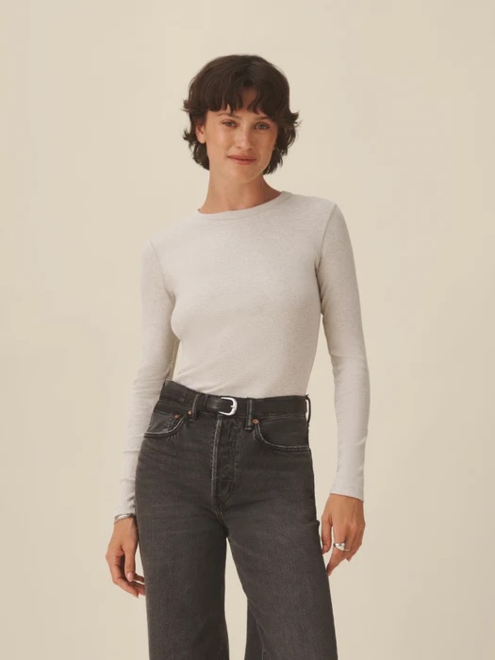 EUC Buck Mason Surplus Rib L/S Crew Size S